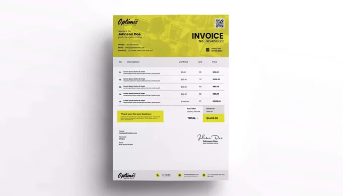 branded invoice book