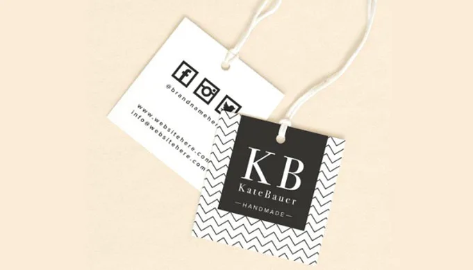 square paper tags