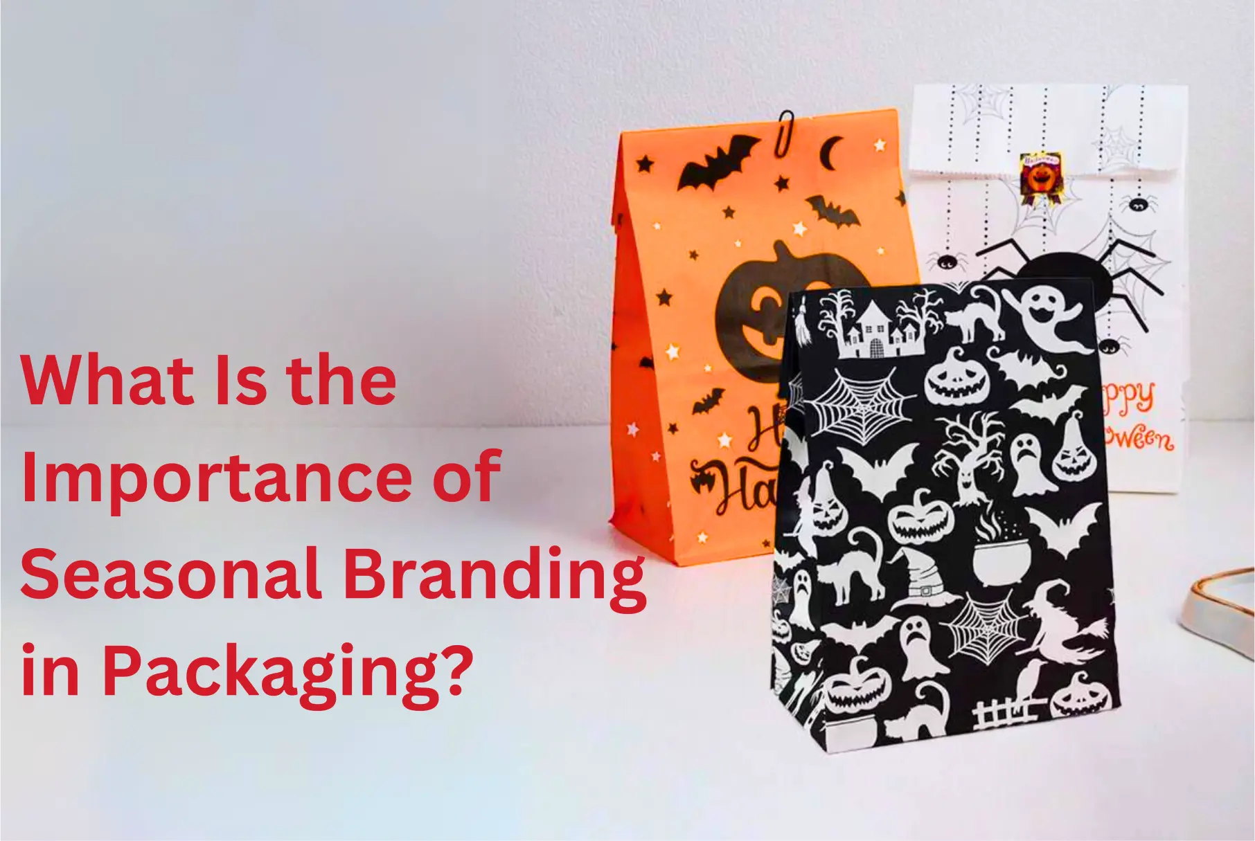 Halloween branded paper bags