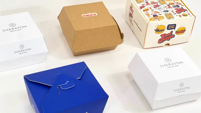 customized burger boxes with printing in dubai