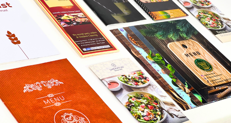 offset printing menu cards