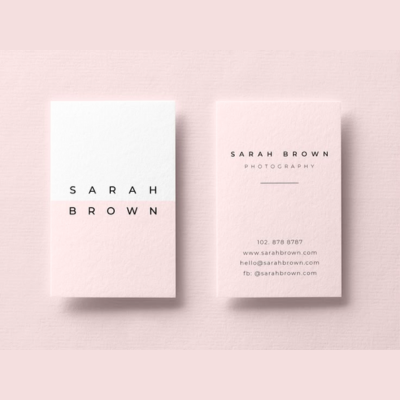 minimal business card design 2025