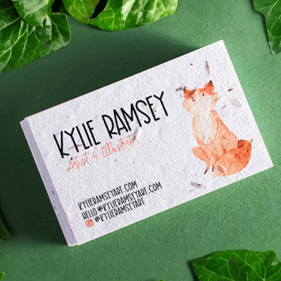 seed paper business cards