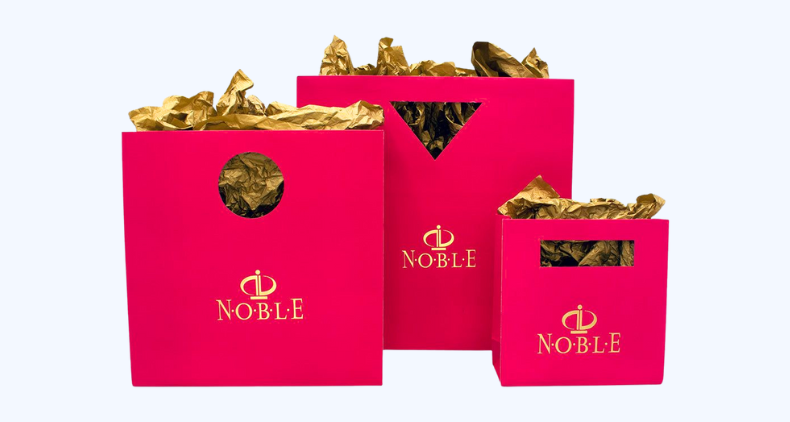 die cut handles for paper bags