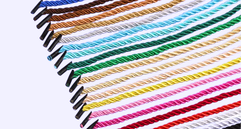 pp rope handles for paper bags in multi colors