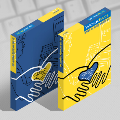 yellow and navy fmcg packaging