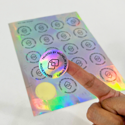 holographic sticker printing in dubai