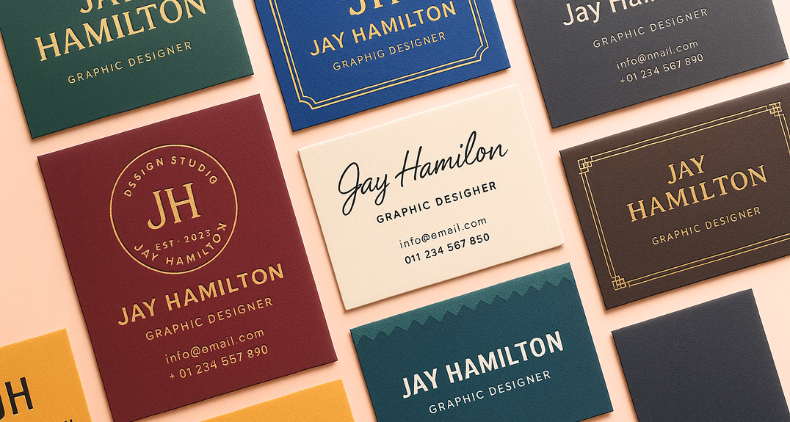 business card design ideas dubai