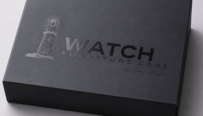 black box with spot uv coating