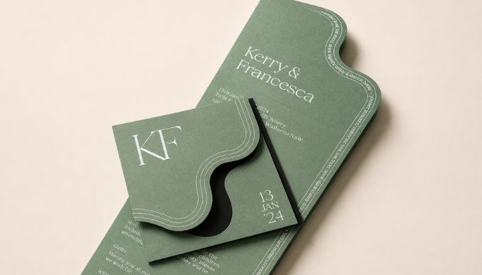 die cut invitation cards