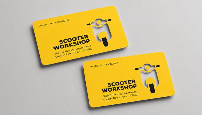 unique die-cut business card printing dubai