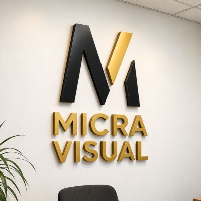 elegant gold plated signage printing in dubai