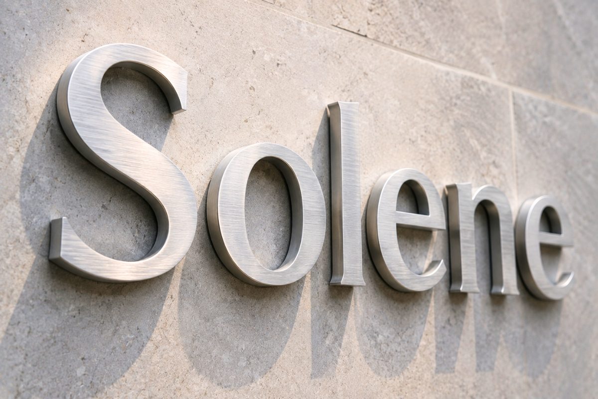 Brushed solid aluminium 3D letters