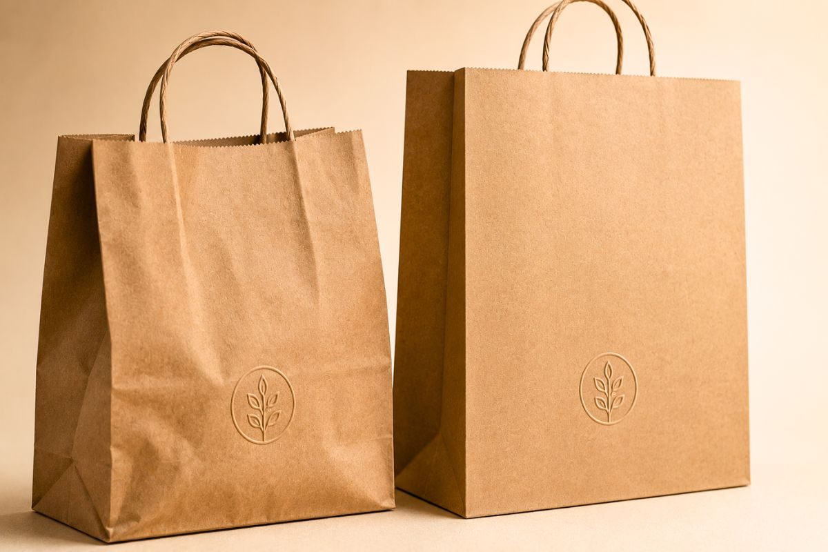 Comparison of thin and thick kraft paper bag weights